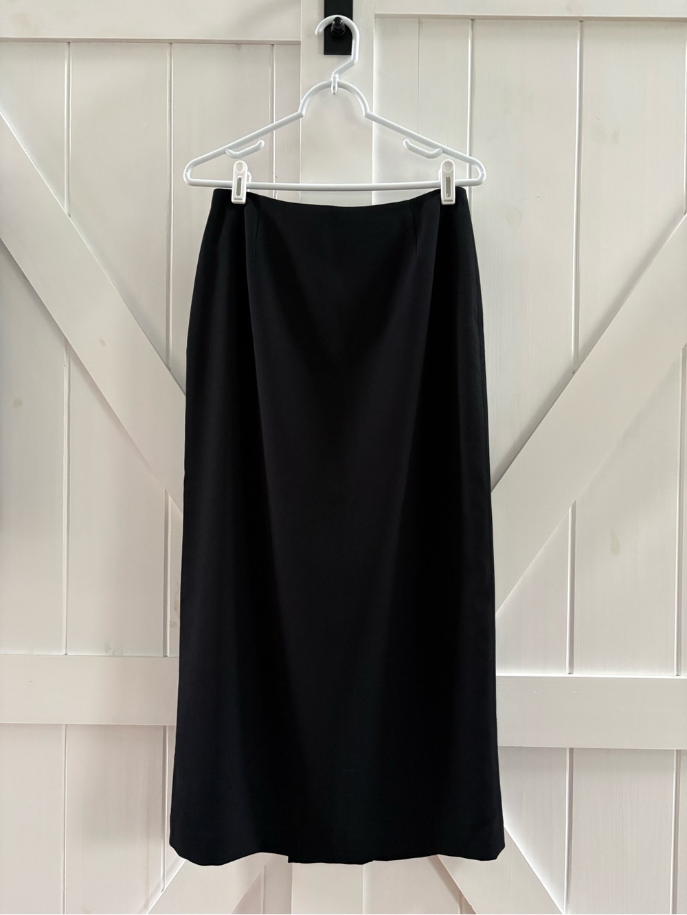 Liz Claiborne Vintage Petite Black Sleek Maxi Skirt